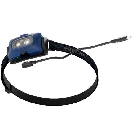 Ledlenser HF4R Core - dimbare oplaadbare LED-hoofdlamp, 1000 mAh, IP68, 500 lm, 35 h, blauw