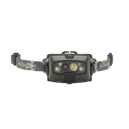 Ledlenser HF8R Core RGB - dimbare oplaadbare LED-hoofdlamp LED/3700 mAh IP68 1600 lm 90h groen