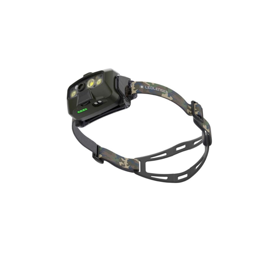 Ledlenser HF8R Core RGB - dimbare oplaadbare LED-hoofdlamp LED/3700 mAh IP68 1600 lm 90h groen