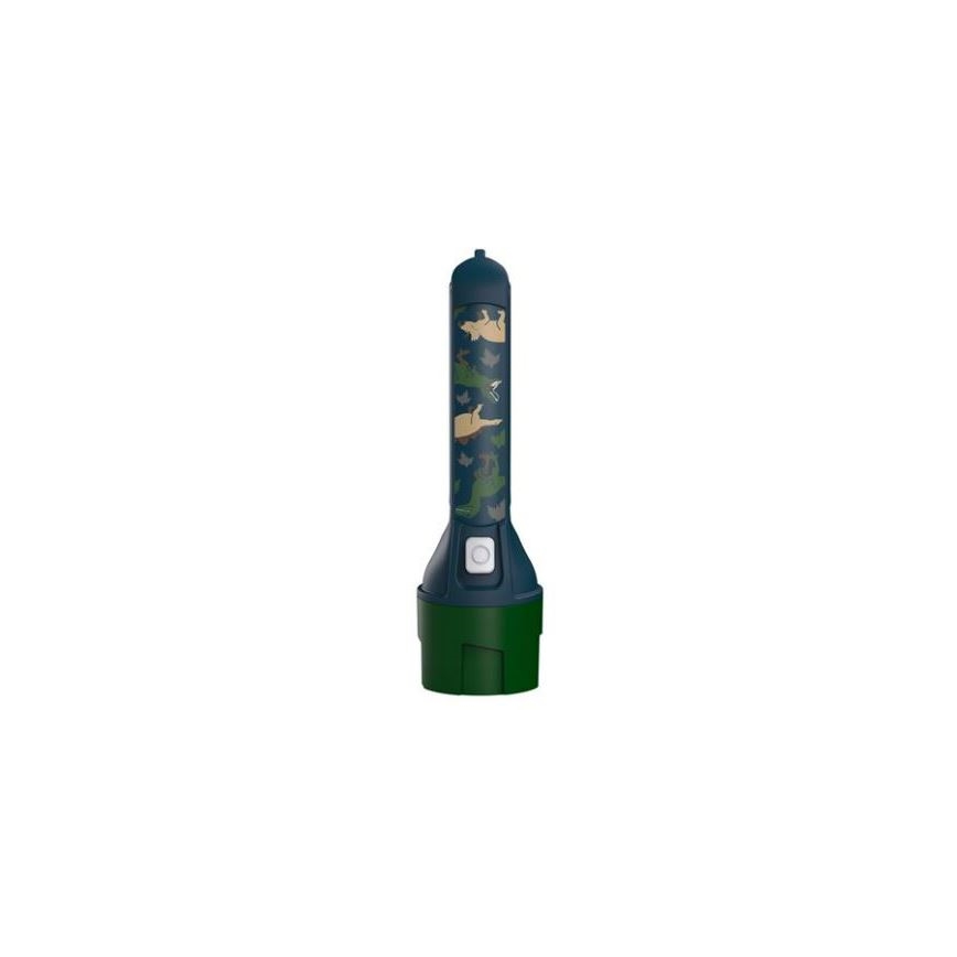 Ledlenser KIDBEAM4 DINO - Dimbare kinder-LED-zaklamp LED/2xAAA IP44 groen