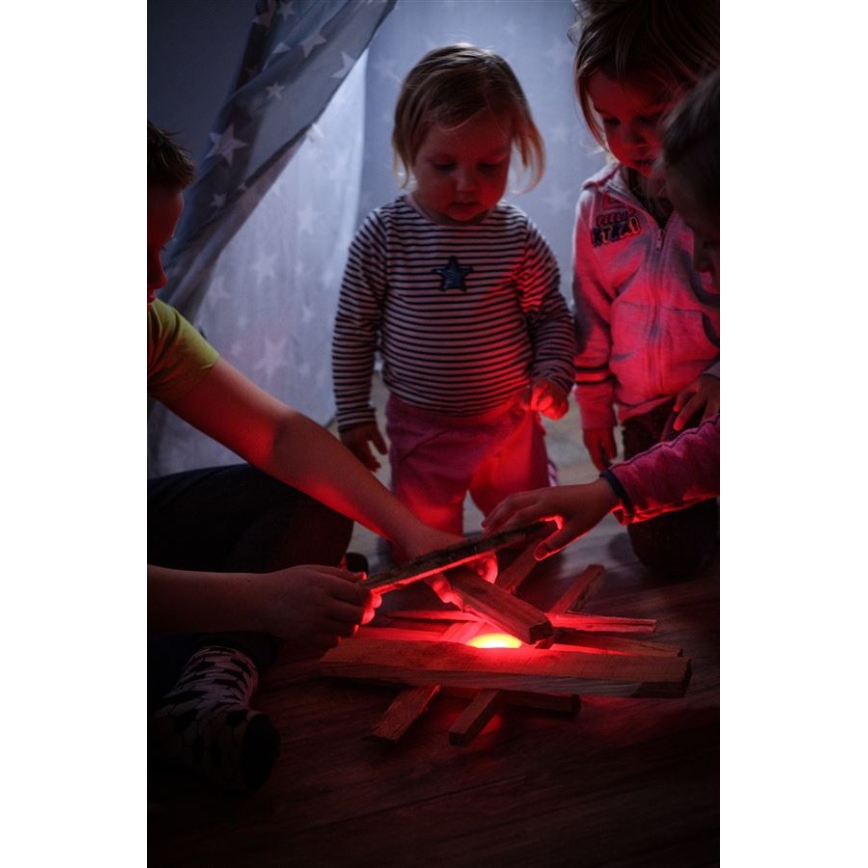 Ledlenser KIDCAMP6 RAINBOW - Dimbare draagbare LED-lamp, LED/3xAAA, IP44, blauw