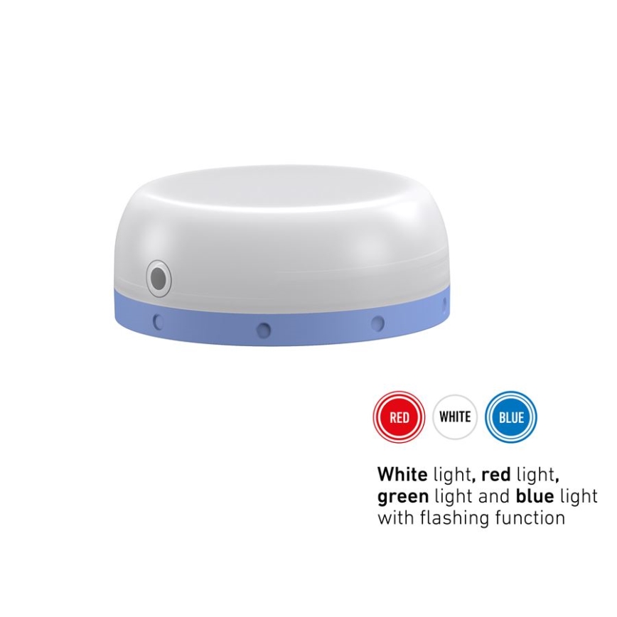 Ledlenser KIDCAMP6 RAINBOW - Dimbare draagbare LED-lamp, LED/3xAAA, IP44, blauw