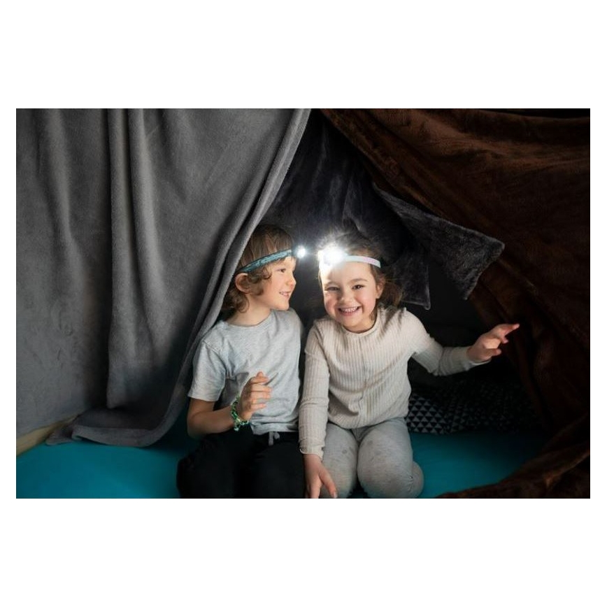 Ledlenser KIDLED2 RAINBOW - LED-dimbare kinderhoofdlamp LED/1xAAA IPX4 40 lm 20h paars