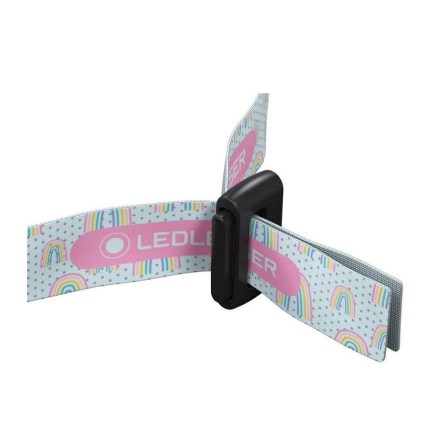 Ledlenser KIDLED2 RAINBOW - LED-dimbare kinderhoofdlamp LED/1xAAA IPX4 40 lm 20h paars