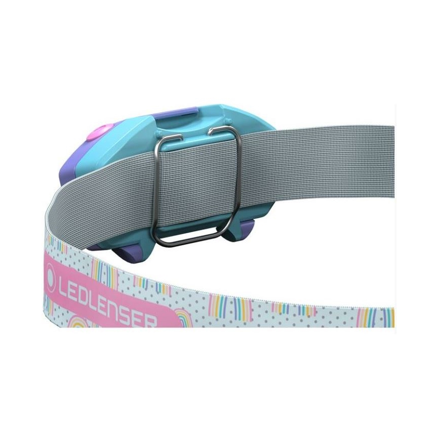 Ledlenser KIDLED2 RAINBOW - LED-dimbare kinderhoofdlamp LED/1xAAA IPX4 40 lm 20h paars