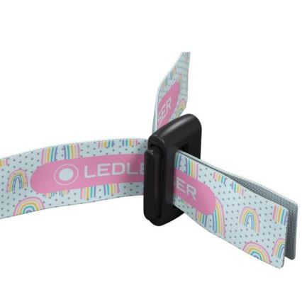 Ledlenser KIDLED4R RAINBOW - dimbare oplaadbare kinderhoofdlamp LED/280 mAh IPX4 40 lm 18 h paars