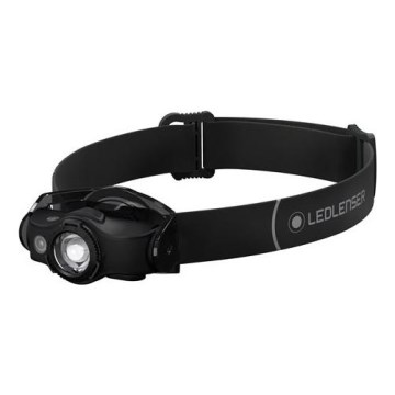 Ledlenser MH4 - dimbare oplaadbare LED-hoofdlamp, 750 mAh, IP54, 400 lm, 35 h, zwart
