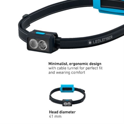 Ledlenser NEO3 - dimbare LED-hoofdlamp LED/3xAAA IP54 400 lm 20 h blauw