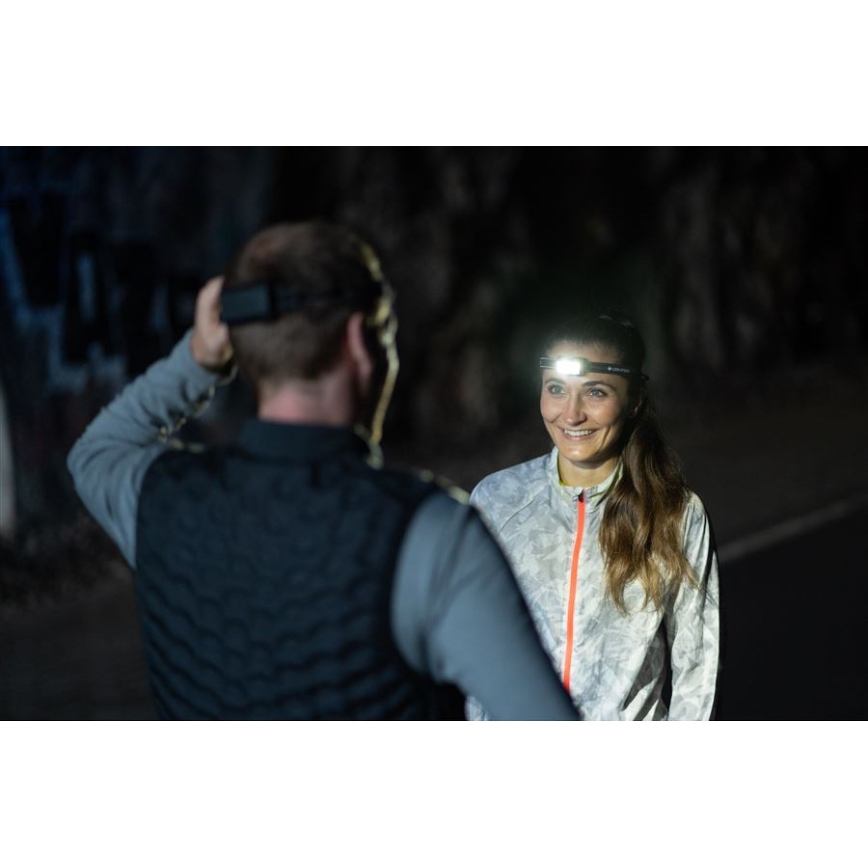 Ledlenser NEO5R - LED-dimbare oplaadbare hoofdlamp LED/1800 mAh IP54 600 lm 35 h zwart/wit