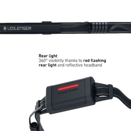 Ledlenser NEO5R - LED-dimbare oplaadbare hoofdlamp LED/1800 mAh IP54 600 lm 35 h zwart/wit