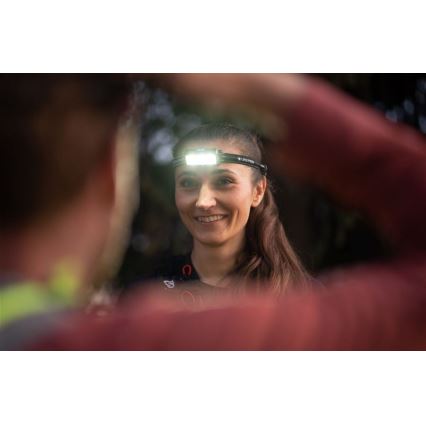 Ledlenser NEO9R - dimbare oplaadbare LED-hoofdlamp, 5000 mAh, IP54, 1200 lm, 120 uur, zwart/blauw