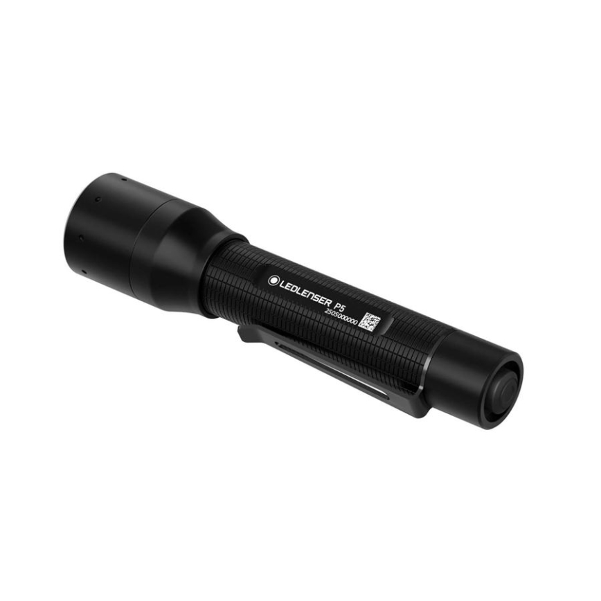 Ledlenser P5 - Dimbare LED-zaklamp, 200 lm, 8 uur batterijduur, 1x AA, IP54, zwart