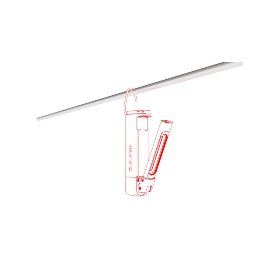 Ledlenser W7R - Dimbare oplaadbare LED-werklamp, 2500 mAh, IP54, 600 lm