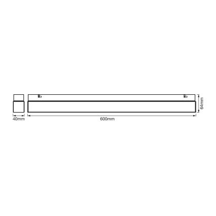 Ledvance - Badkamer LED Spiegelverlichting SQUARE LED/14W/230V IP44 3000/4000K CRI 90 Ra