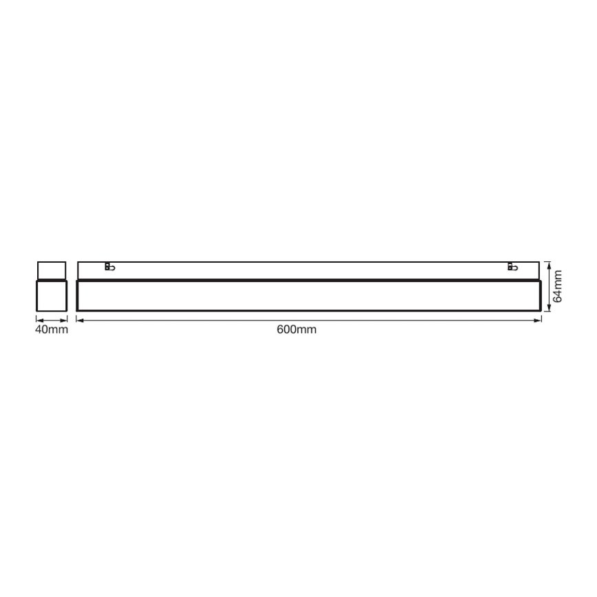 Ledvance - Badkamer LED Spiegelverlichting SQUARE LED/14W/230V IP44 3000/4000K CRI 90 Ra