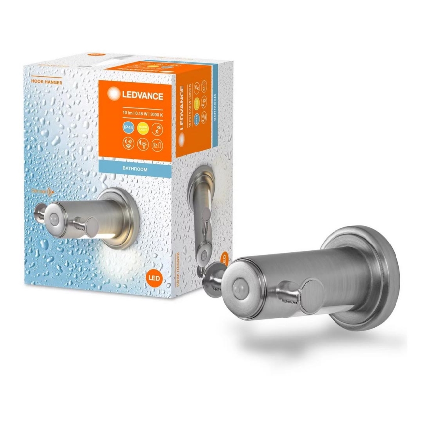 Ledvance - Badkamer wand hanger met LED achtergrondverlichting IP44 3xAAA