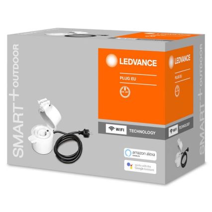 Ledvance - Buiten slim stopcontact SMART+ PLUG SCHUKO 3680W IP44 Wi-Fi