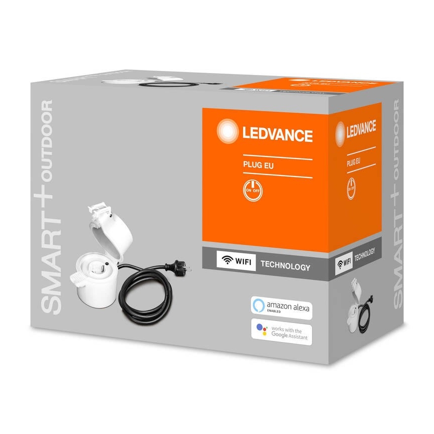 Ledvance - Buiten slim stopcontact SMART+ PLUG SCHUKO 3680W IP44 Wi-Fi