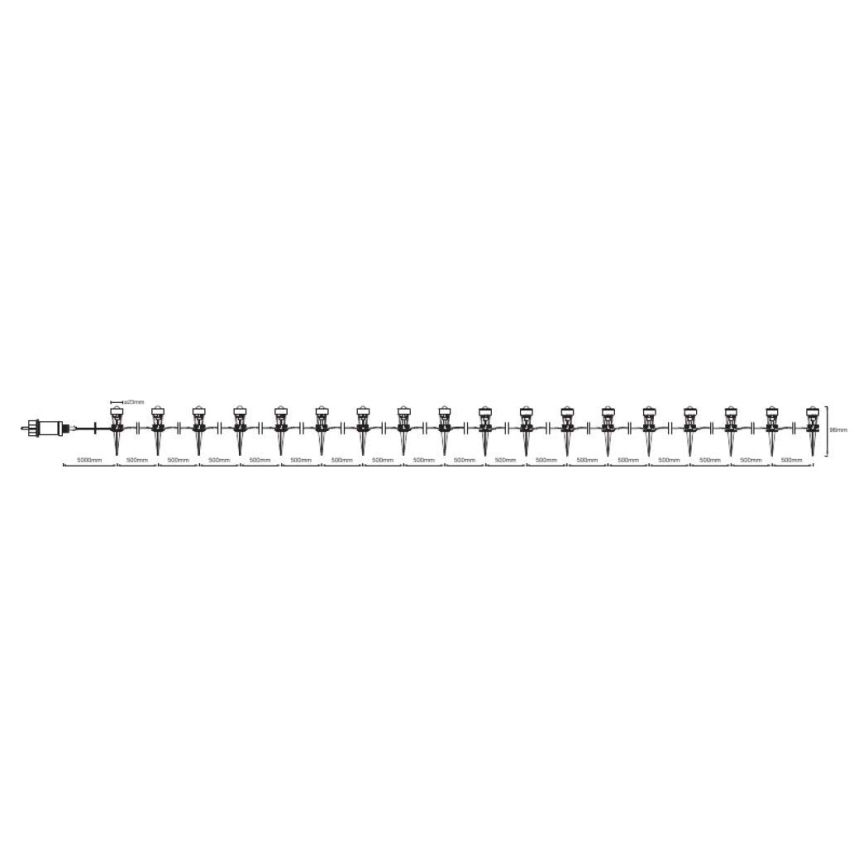 Ledvance - Decoratieve LED Lamp voor Buiten DOT 18xLED/0,7W/230V IP66