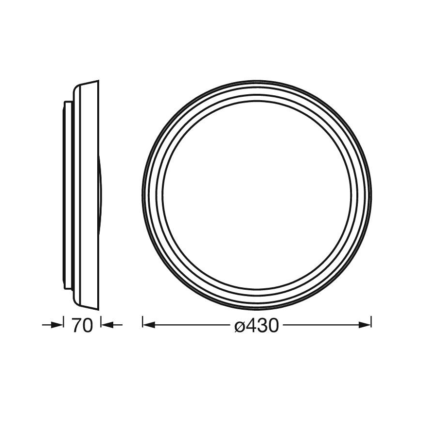 Ledvance - LED Dimbaar Plafondlamp SUN@HOME ORBIS LED/26W/230V 2200-5000K CRI 95 Wi-Fi