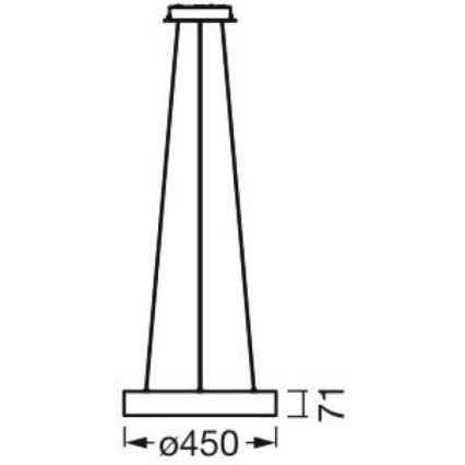 Ledvance - Dimbare LED Hanglamp aan een koord SUN@HOME CIRCULAR LED/18,5W/230V Wi-Fi