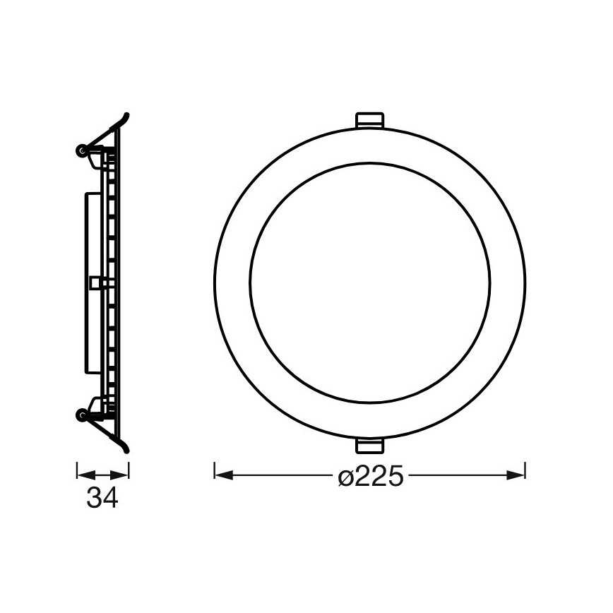 Ledvance - Dimbare LED Inbouw Lamp SUN@HOME LED/22W/230V 2200-5000 CRI 95 Wi-Fi