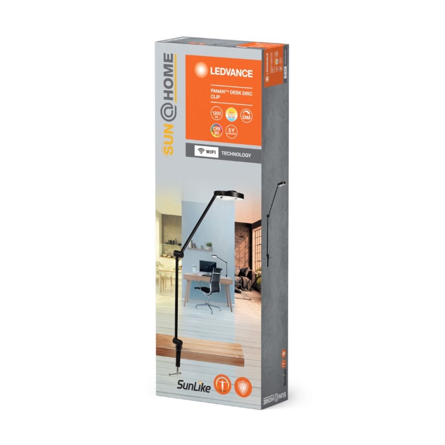 Ledvance - Dimbare LED lamp met klem SUN@HOME LED/15W/230V 2200-5000K CRI 95 Wi-Fi