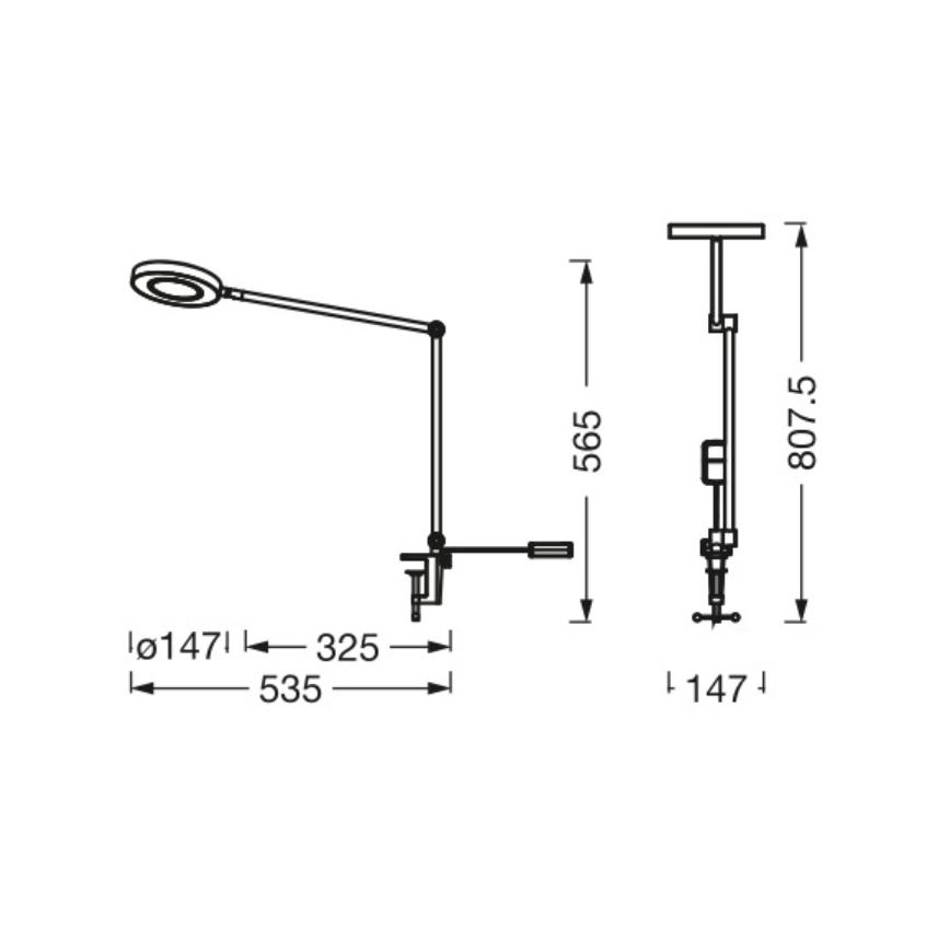 Ledvance - Dimbare LED lamp met klem SUN@HOME LED/15W/230V 2200-5000K CRI 95 Wi-Fi