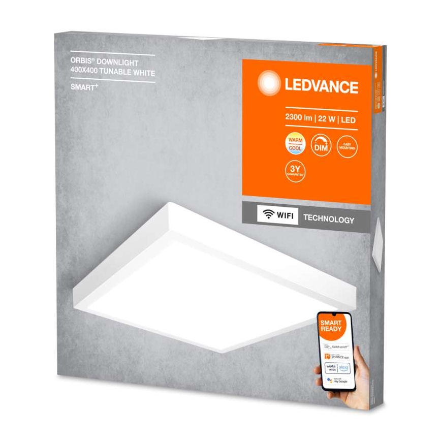 Ledvance - Dimbare LED Plafond Lamp SMART+ DOWNLIGHT LED/22W/230V 3000-6500K Wi-Fi