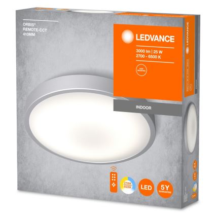 Ledvance - Dimbare LED plafondlamp ORBIS LED/25W/230V 2700-6500K + afstandsbediening