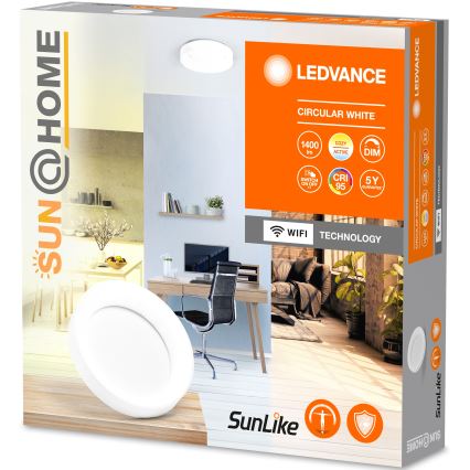 Ledvance- Dimbare LED Plafondlamp SUN@HOME CIRCULAR LED/18,5W/230V Wi-Fi