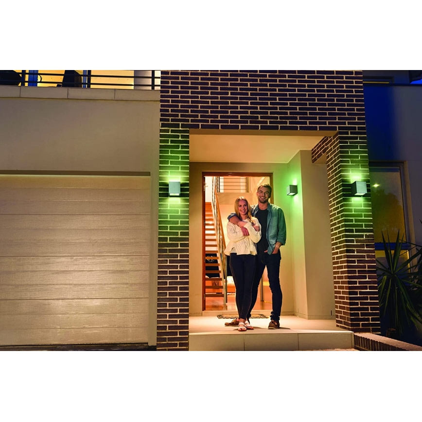 Ledvance - Dimbare LED RGBW Wand Lamp voor Buiten BRICK LED/14W/230V Wi-Fi IP44