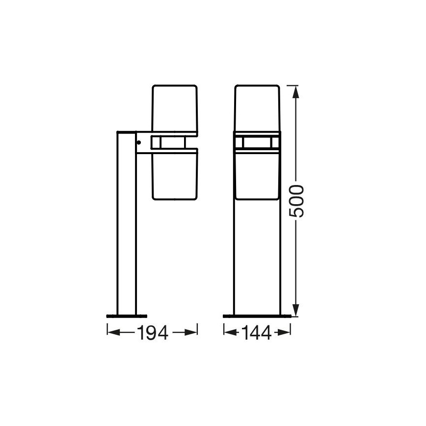 Ledvance - Dimbare LED RGBW Lamp voor Buiten CASCADE 2xLED/7W/230V IP44 Wi-Fi