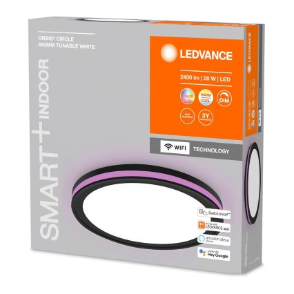 Ledvance - Dimbare LED RGBW Plafond Lamp SMART+ CIRCLE LED/28W/230V Wi-Fi