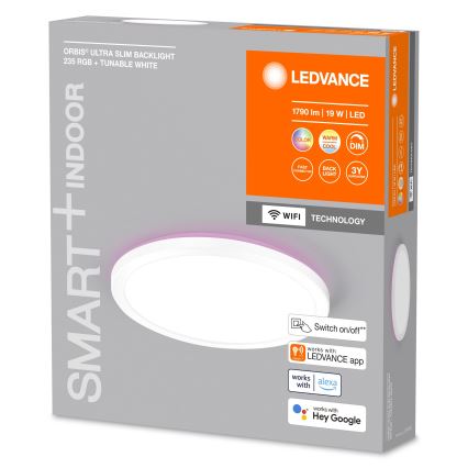 Ledvance - Dimbare LED RGBW Plafondlamp SMART+ ORBIS LED/19W/230V 2700-6500K Wi-Fi