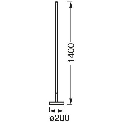 Ledvance - Dimbare LED RGBW Staande Lamp SMART+ FLOOR LED/14W/230V 2700-6500K Wi-Fi wit + afstandsbediening