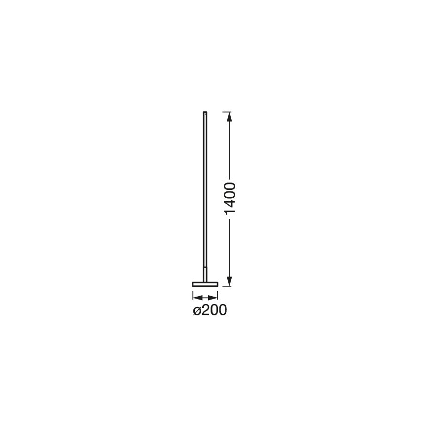 Ledvance - Dimbare LED RGBW Staande Lamp SMART+ FLOOR LED/14W/230V 2700-6500K Wi-Fi wit + afstandsbediening
