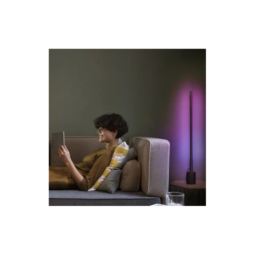 Ledvance - Dimbare LED RGBW Staande Lamp SMART+ FLOOR LED/8W/230V 2700-6500K Wi-Fi zwart + afstandsbediening