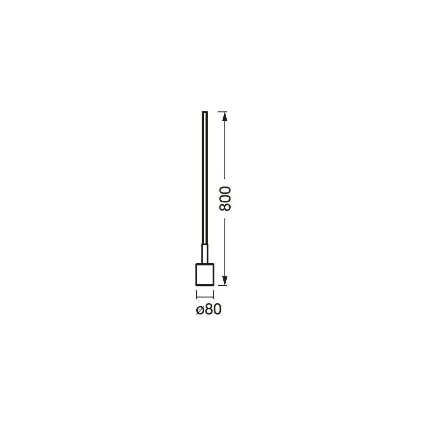 Ledvance - Dimbare LED RGBW Staande Lamp SMART+ FLOOR LED/8W/230V 2700-6500K Wi-Fi zwart + afstandsbediening