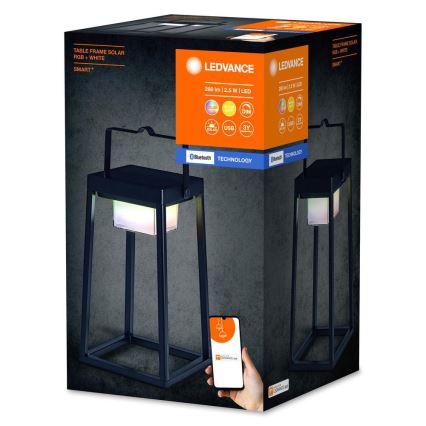 Ledvance - LED RGBW Dimbare zonne-energie lamp SMART+ TABLE LED/2,5W/3,7V 2200 mAh IP44