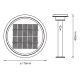 Ledvance - Dimbare LED Solar Lamp met Sensor CIRCLE LED/6W/3,2V IP44