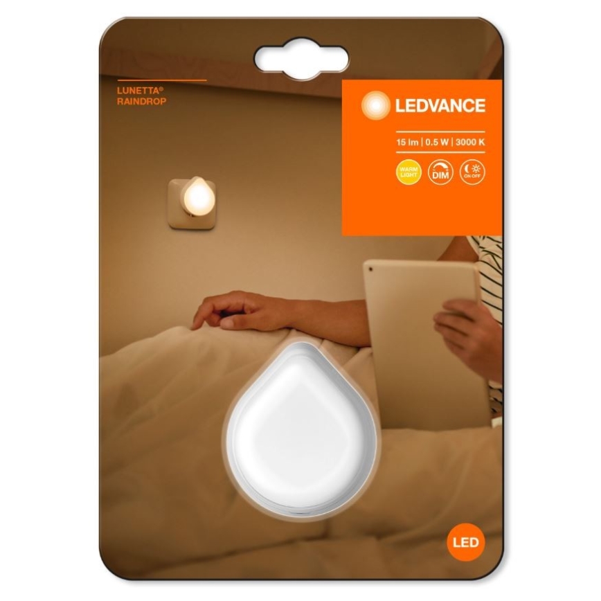 Ledvance - Dimbare LED Stopcontact Oriëntatie Lamp LUNETTA LED/0,5W/230V