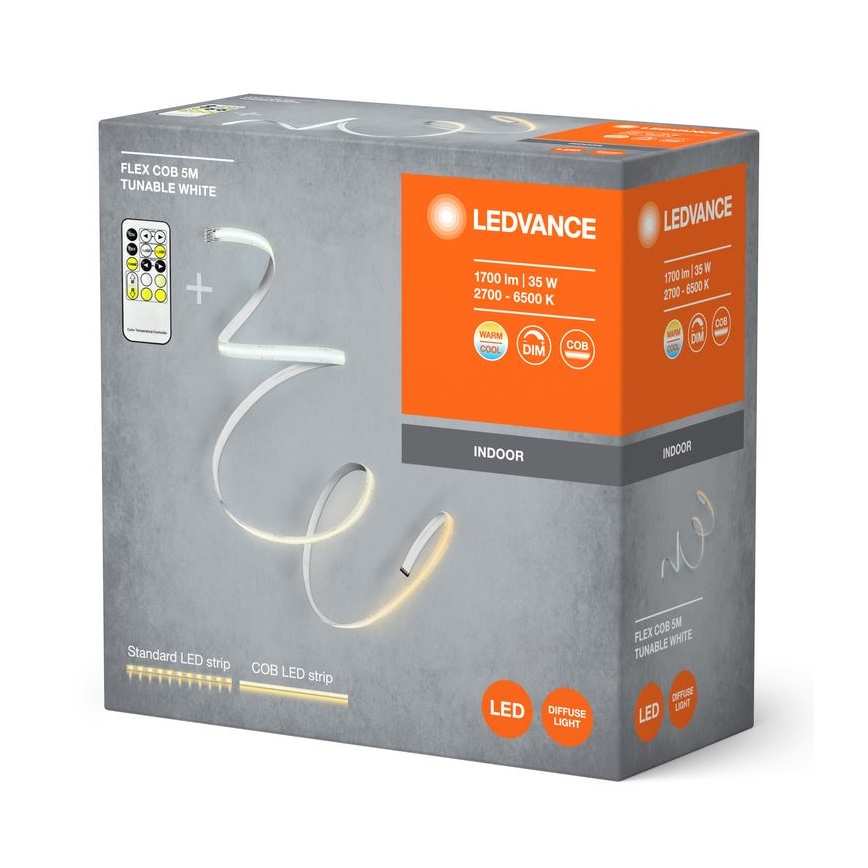 Ledvance - Dimbare LED strip FLEX COB 5m LED/35W/230V 2700-6500K + afstandsbediening