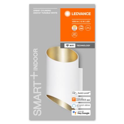 Ledvance - Dimbare LED Wand Lamp SMART+ CYLINDRO LED/12W/230V 3000-6500K Wi-Fi wit