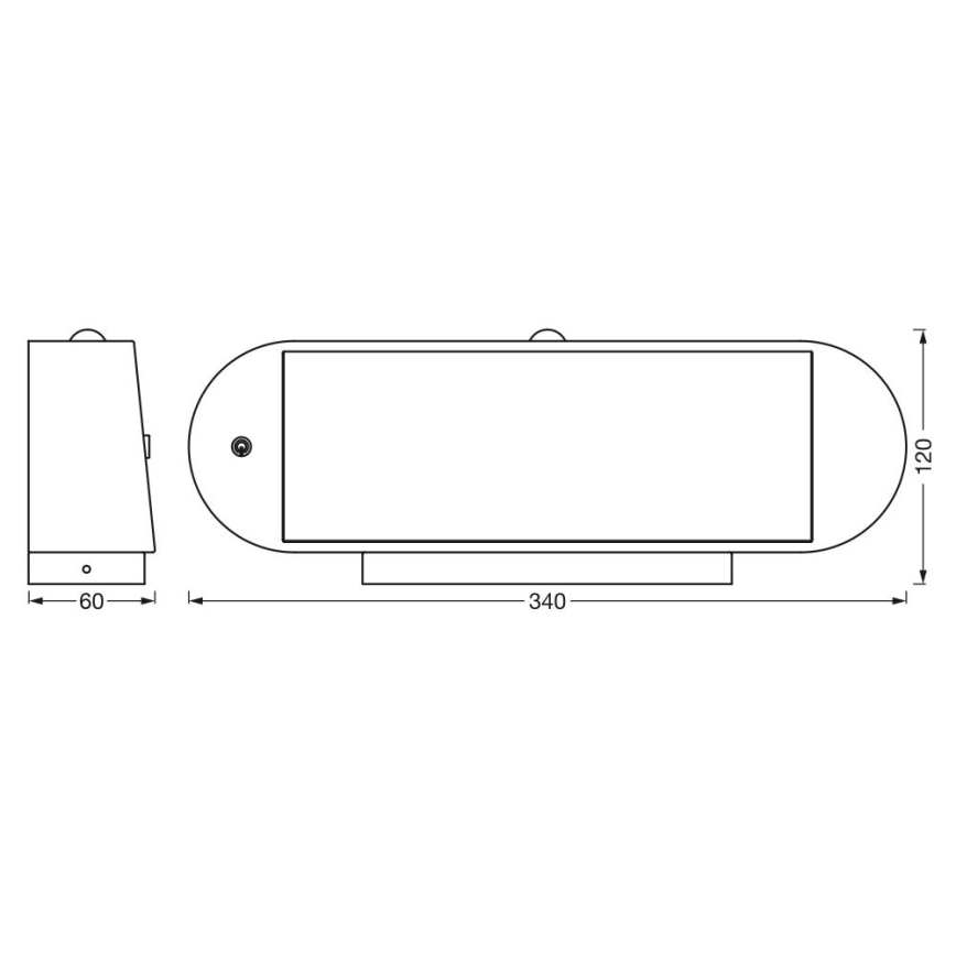 Ledvance - LED Solar Wandlamp met bewegings- en schemersensor ENDURA STYLE LED/6W/7,4V 2000 mAh IP44