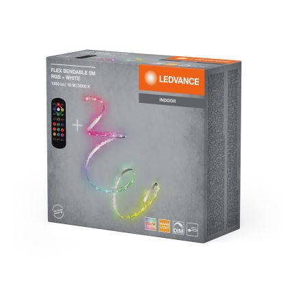 Ledvance - FLEX LED RGB dimbare strip 5 m, 10 W, 230 V + afstandsbediening