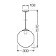 Ledvance - Hanglamp aan een koord BUBBLE 1xE27/40W/230V d. 30 cm
