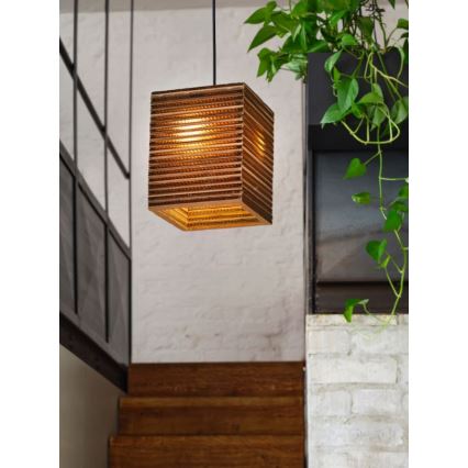 Ledvance - Hanglamp aan een koord DECOR CARDBOARD 1xE27/15W/230V 25x25 cm