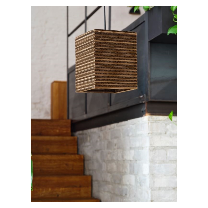 Ledvance - Hanglamp aan een koord DECOR CARDBOARD 1xE27/15W/230V 25x25 cm