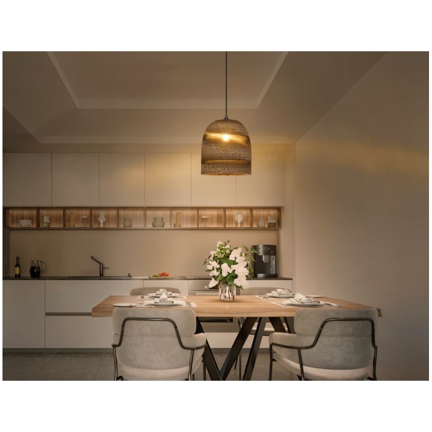 Ledvance - Hanglamp aan een koord DECOR CARDBOARD 1xE27/15W/230V diameter 25 cm